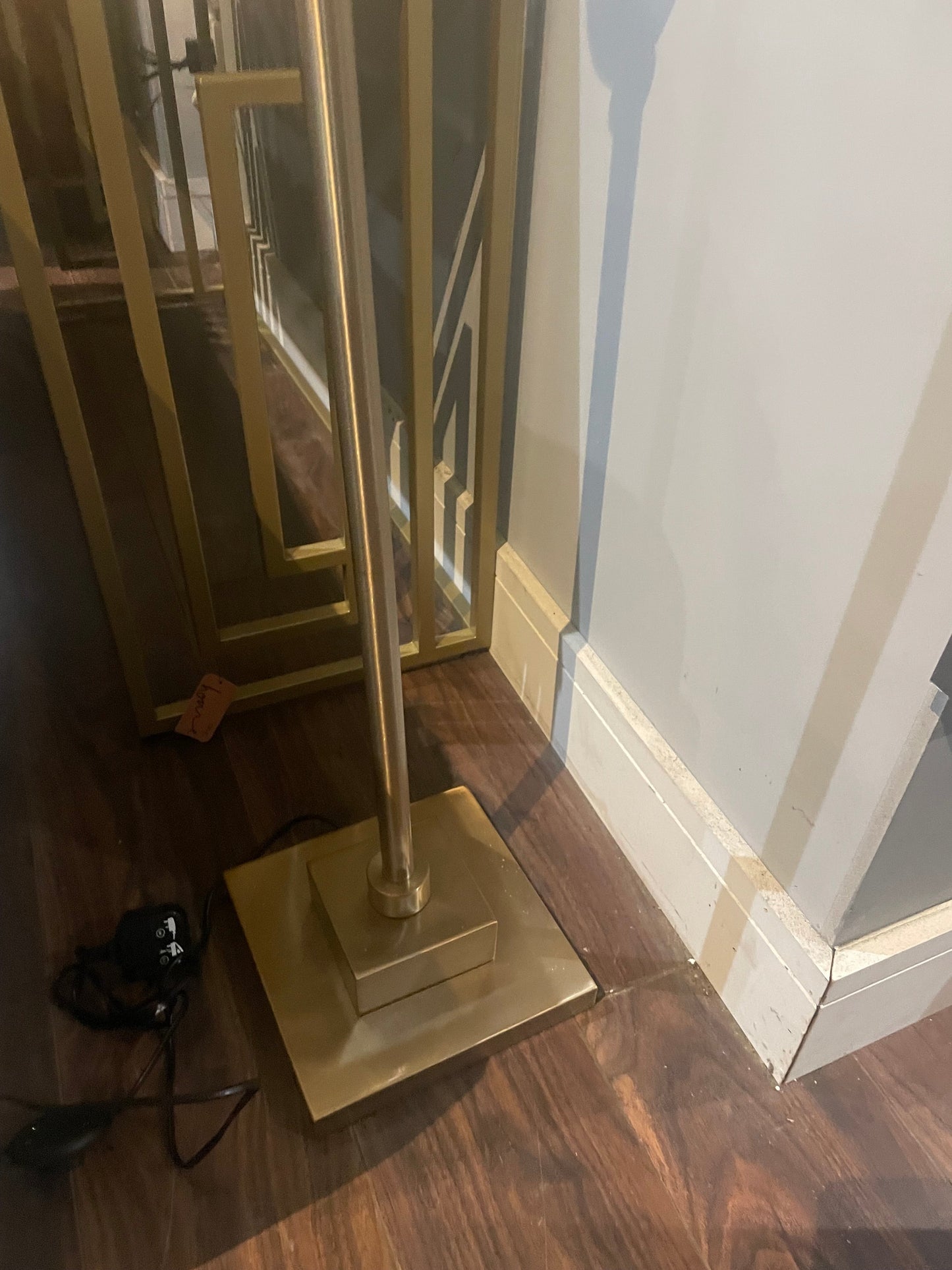 Mindy Gold and champagne floor lamp with shade Save €70