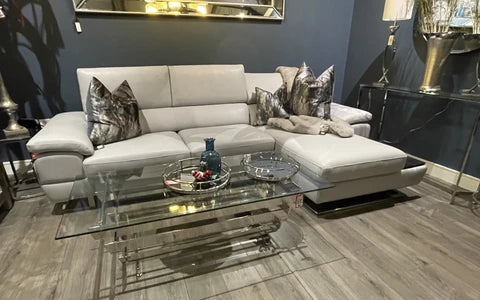 Invictus fabulous Italian leather sofas Reduced this week-Chaise sofa-Renaissance Design Studio