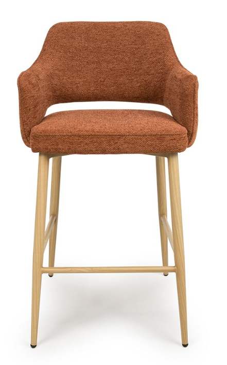 Errol Chairs Counter & Bar stool oak leg in choice of 5 colours