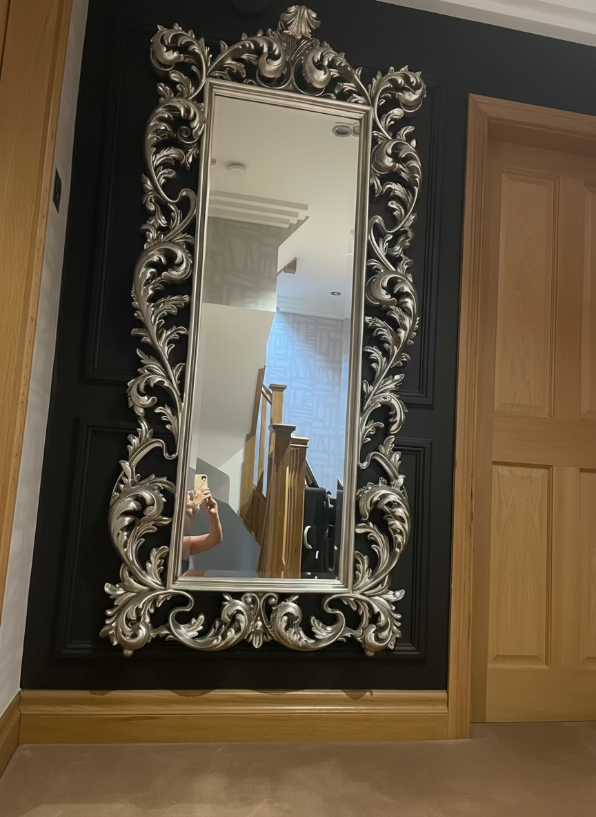 Very ornate mirror private collection oversized 190 cm