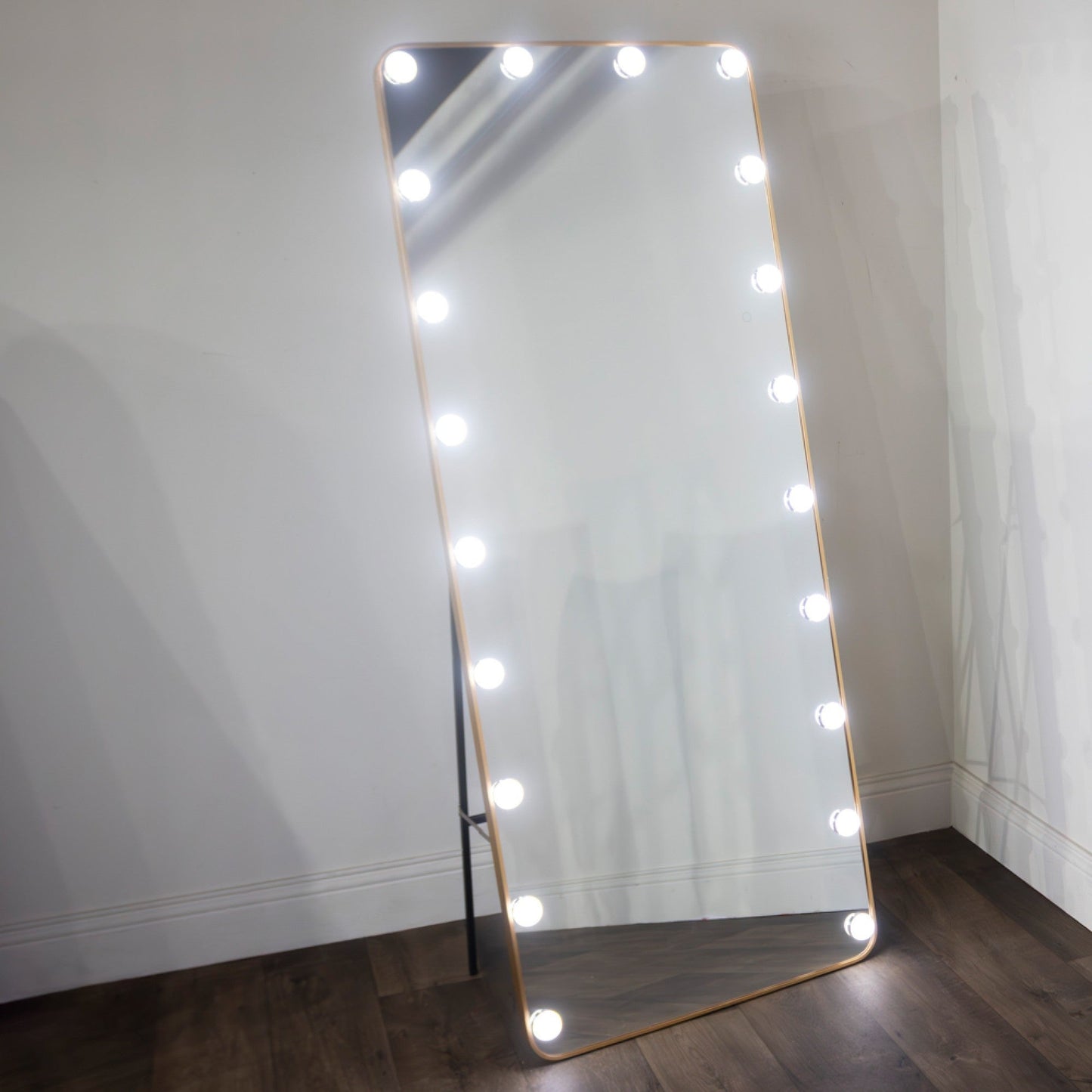 Renaissance mirror with LED lighting 170 x 70 cm gold  available instore