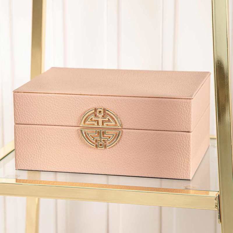 Jewellery box set of 2 rose pink. Limited stock nearly half price seconds quality-Renaissance Design Studio