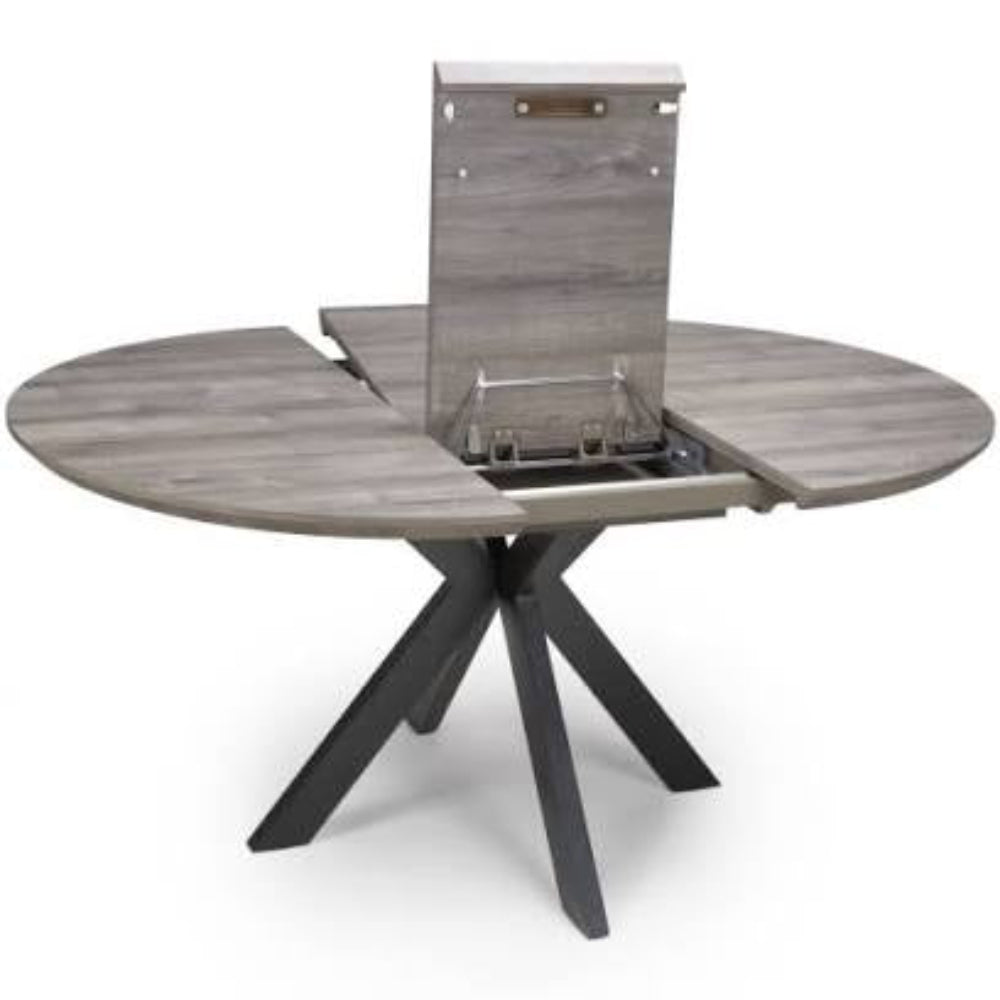 Mirabeau round oak dining table fixed top or extending-Dining Table-Renaissance Design Studio